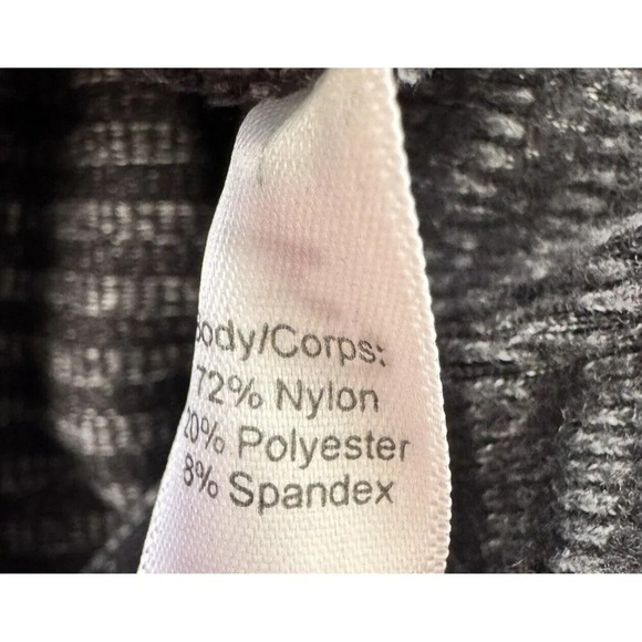 Kyodan Hyperwarm Leggings Black And Grey Size Small Stripes New - Picture 5 of 7
